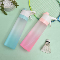 Bouteille d'eau sport en plastique de 700 ml, grande capacité, gourde de voyage pour la gym