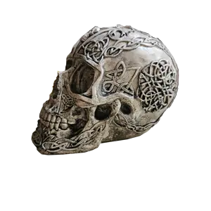 모조리 저렴한 설탕 해골 장식-프로모션 3D 골동품 풍화 수지 인간의 해골 해골 머리 휴일 공짜 할로윈 장식 동상 모델 선물