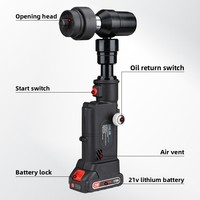 Perceuse hydraulique rechargeable TAIYU SME-8B 21V 2000mAh pour tôles métalliques, boîtes électriques, outil de poinçonnage à batterie au lithium