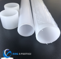 Tube en PMMA acrylique dépoli à prix d'usine, diffusion de lumière uniforme, options opales et dépolies, haute transmission lumineuse