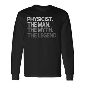 T-shirt a maniche lunghe del fisico The Man The Myth The Legend - Product Image 1