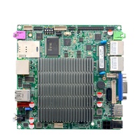 DC 12V Intel J1900 Quad Core 2.0GHz Mini Nano ITX DDR3 SATA Desktop Motherboard dengan 2 COM 1 Port RS485/RS422 Baru