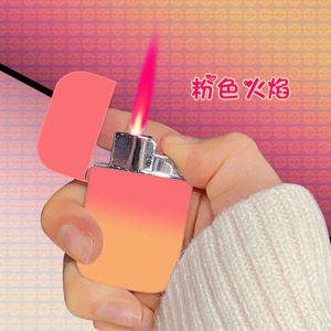 ไฟแช็กไฟฟ้ากันลม ดีไซน์โลหะไล่เฉดสี สำหรับแจกเป็นของขวัญส่วนตัว - Product Image 1