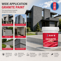 Peinture acrylique à base d'eau pour pierre de granit avec application par pulvérisation, résistante aux intempéries, revêtement mural décoratif pour l'extérieur des bâtiments