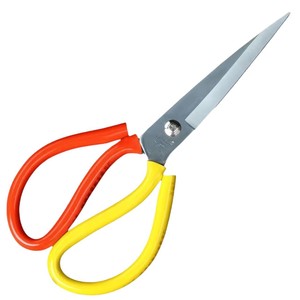 Large Stainless Steel Scissors Red And Yellow Household <b>Kitchen</b> Tailor Use - Product Image 5