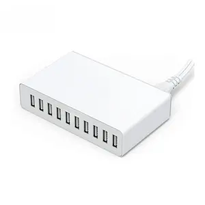 Cell Phone Charger USB Charger 60W 5V 12A 4 5 6 10 Port Desktop USB Charging Station with Multiple Port for phone
