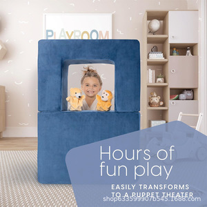 Giving Tree <b>Kids</b> Modular <b>Sofa</b> High Density Foam Foldable Children's Stool For Playroom 3 Years And Above - Product Image 4