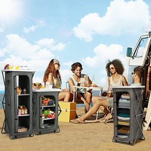 Armoire <span class=keywords><strong>de</strong></span> <span class=keywords><strong>cuisine</strong></span> pliante avec sac <span class=keywords><strong>de</strong></span> transport, organisateur <span class=keywords><strong>de</strong></span> <span class=keywords><strong>Camping</strong></span> en plein air Portable, Table <span class=keywords><strong>de</strong></span> <span class=keywords><strong>cuisine</strong></span> - Product Image 6