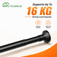 YIJIALE Varilla Extensible de Acero al Carbono Patentada de Fábrica, 1.1-1.9m, Antioxidante, sin Herramientas, Desmontable para Ducha