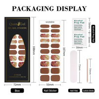 Autocollants pour ongles en gel brun pailleté sans UV, vente en gros OEM, autocollants pour ongles en métal gaufré de haute qualité personnalisés pour la décoration des ongles