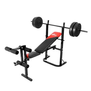 Equipo de musculación para gimnasio en casa, Banco de levantamiento de pesas ajustable con prensa para piernas sentado, precio barato de SJ-7839