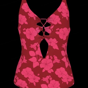 Maillot de bain une pièce sexy de luxe à imprimé floral personnalisé pour femmes, contrôle du ventre, monokini, vêtements de bain et de plage - Product Image 4