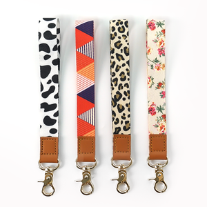 Wholesale Most Popular High Quality Best Selling Wrist <b>Polyester</b> Keychain <b>Lanyards</b> with logo Custom - Product Image 1