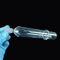 Tube en quartz fondu SiO2 de haute pureté sur mesure avec bride de jonction usinée, 92 % de transmittance, température de travail 1100°C pour laboratoire et semi-conducteurs HaiChuan