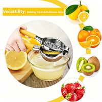 Presse-citron manuel en acier inoxydable, presse-agrumes, presse-orange, extracteur de jus de fruits, outil de pressage rapide à la main