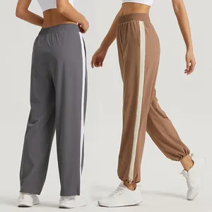 UPF 50 +-Pantalones deportivos para mujer, ropa deportiva para correr, gimnasio, informal, de pierna ancha, para caminar