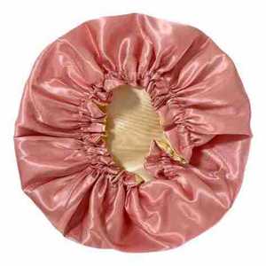 Nuevo Gorro de Satén Sedoso de Doble Capa para Cabello Rizado Natural - Uso Diario en la Playa, al Aire Libre, para Pesca, Fiestas, 100% Poliéster - Product Image 5