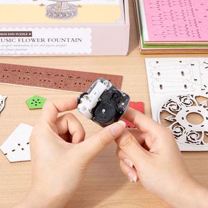 Innovador Kit de Manualidades Artísticas DIY para Adultos, Rompecabezas 3D de Madera con Diseño de Flores para San Valentín, Cumpleaños, Día de la Madre - Product Image 3