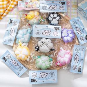 New Production Custom Plush Toy Funny Extra Soft Anime Stickers Small Clear Taba <b>Cat</b> Paw <b>Squishy</b> - Product Image 5