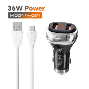 Adattatore universale per caricabatteria da auto con doppia porta USB C2 5V 3A con cavo per smartphone iPhone Samsung S7 <span class=keywords><strong>HTC</strong></span> LG <span class=keywords><strong>telefono</strong></span> cellulare - Product Image 1