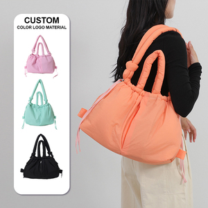 Borsa <span class=keywords><strong>a</strong></span> Tracolla Regolabile in Nylon Imbottito con Coulisse, Grande Capacità, Leggera, Borsa da <span class=keywords><strong>Donna</strong></span>, Zaino da Viaggio, Borsa Tote - Product Image 1