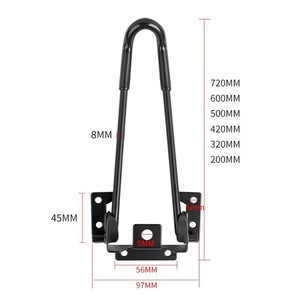 Furniture Leg Carbon Steel Black <b>Paint</b> Heavy Duty Industrial Table Support 720mm Length - Product Image 1