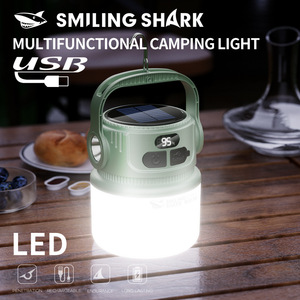 Smiling Shark Multifunctional Camping <b>Light</b> <b>USB</b> Rechargeable <b>LED</b> Portable Lamp - Product Image 1