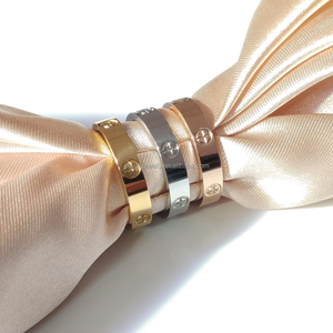 Cincin cinta positif, cincin emas 18k, cincin janji minimalis, perhiasan pasangan, hadiah inspirasional untuk dia - Product Image 2