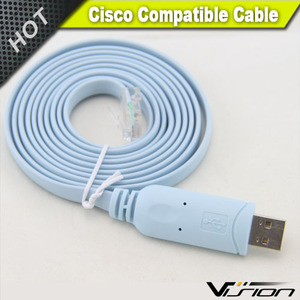 Câble de console plat adaptateur USB <span class=keywords><strong>RS232</strong></span> vers <span class=keywords><strong>RJ45</strong></span> de 10 pieds pour routeur Cisc0 FTDI - Product Image 3