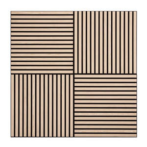 Nordicie fabbrica europea fornitura diretta <span class=keywords><strong>MDF</strong></span> PET impiallacciatura rovere 60x60 <span class=keywords><strong>cm</strong></span> <span class=keywords><strong>pannello</strong></span> a lamelle fonoassorbente pannelli acustici - Product Image 5