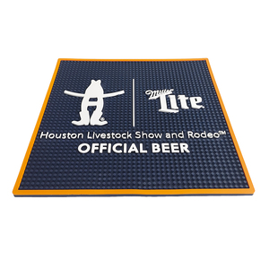 Heavy Duty PVC <b>Silicone</b> Bar Mat Custom Logo Rubber Pub Rail Mat Spill Proof Drip Tray Beer Mat Non Slip Countertop <b>Pad</b> - Product Image 2