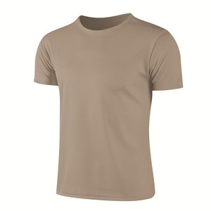T-Shirt da uomo in bianco maglietta a manica corta con stampa a sublimazione personalizzata in poliestere Dry Fit - Product Image 3