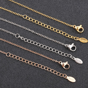 Stainless Steel <b>Cross</b> <b>Chain</b> Necklace 18k Gold Rose Gold Silver Clavicle <b>Chain</b> Unisex Gift Jewelry H1155 - Product Image 1