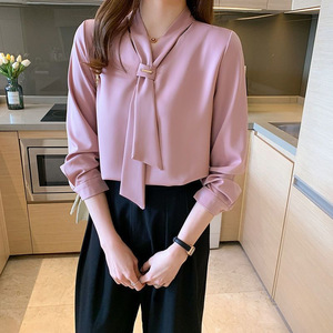 Nayil moda nuovo arrivo abbigliamento da lavoro professionale da donna eleganti top estivi e <span class=keywords><strong>camicette</strong></span> alla moda tinta unita camicia Casual - Product Image 1