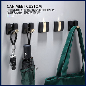 Móc Áo Gấp Móc Không Gian Phòng Tắm Nhôm Áo Dính Tường Đen Móc Khăn Móc - Product Image 2