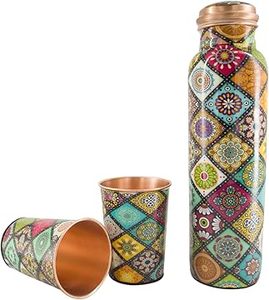 High Polished Heavy-Duty <b>Copper</b> <b>Bottle</b> for Safe <b>Drinking</b> Build Ideal for Fitness and Home Purposes from Indian Supplier - Product Image 5