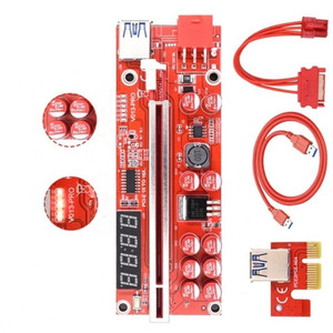 Angitu GPU 6Pin SATA Cáp điện USB3.0 <span class=keywords><strong>PCI</strong></span> Express mở rộng 1x <span class=keywords><strong>PCI</strong></span>-<span class=keywords><strong>E</strong></span> X16 PCIe <span class=keywords><strong>Riser</strong></span> v013pro <span class=keywords><strong>riser</strong></span> thẻ - Product Image 2