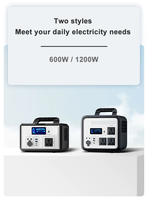 Générateur solaire portable 1200W, station d'alimentation, panneau solaire, chargeur de voiture, batterie LiFePO4, contrôleur MPPT, allume-cigare, camping, urgence