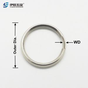 Anneau de clé fendu en argent 1,5x25MM personnalisé pour porte-clés, fourni par l'usine EWANG - Product Image 3