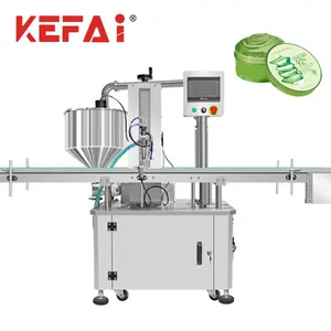 KEFAI Machine de remplissage automatique à rotor de pâte visqueuse de gel d'aloe vera Machine de remplissage de mélange de pâte à haute viscosité