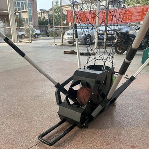 Vehicle Mounted Basketball Serving Machine Automatic <b>Rebound</b> Training Equipment Metal White And Black - Product Image 5