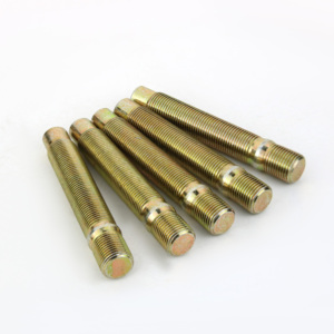 M14x1.25 M12x1.50 Goujons <span class=keywords><strong>de</strong></span> <span class=keywords><strong>roue</strong></span> en acier Double goujons 90mm <span class=keywords><strong>de</strong></span> <span class=keywords><strong>long</strong></span> Nouvel état Zinc DNC72425 Couleur - Product Image 3
