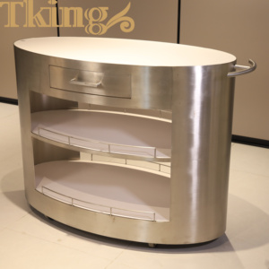 Özel lüks benzersiz Catering depolama otel tekerlekler ile servis arabası sepeti depolama arabası servis arabası - Product Image 2