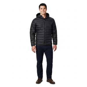 Down <b>Jacket</b> Customized Lightweight Winter <b>Men</b> Warm <b>Hooded</b> Duck Down <b>Jacket</b> Zip up Down <b>Puffer</b> <b>Jacket</b> Coat - Product Image 1