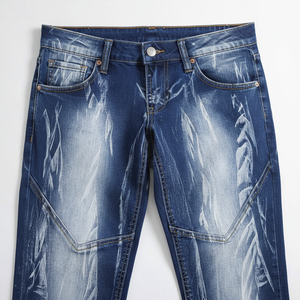Jeans de moda para hombres Venta al por mayor Pantalones de mezclilla Slim Fit Hombres Diseñador Stretch Denim Blue and Black Jeans Hombres de Pakistán - Product Image 1