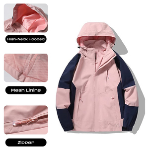Áo khoác gió thể thao đa chất liệu, chống thấm nước, hiệu năng cao, áo khoác mềm mại mùa đông dành cho thể thao - Product Image 3