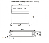 Condensador de Potencia Inteligente Integrado de 450V 30kvar Trifásico para Sistema Automático de Compensación de Potencia Reactiva