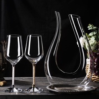 Style européen haut de gamme grand décanteur en forme de U créatif personnalisé diviseur de vin épaissi Transparent verre maison verseur de vin