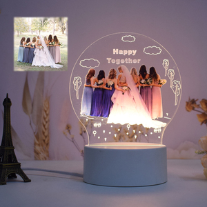 <span class=keywords><strong>Veilleuse</strong></span> LED 3D en acrylique en gros – Cadeau créatif DIY pour chambre à coucher, unisexe, tous âges, éclairage de table/bureau/chevet - Product Image 4