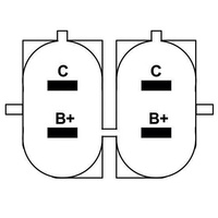 Bobine d'allumage, Bobina de Ignicion, GC4020, D-535, D-537, D-544, D-560, 806673T, 817378T; CG-04; Magneti Marelli: BAEQ080